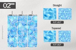 Winter Blue Tumbler Wrap| Tumbler Sublimation Wrap Product Image 1
