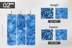 Winter Blue Tumbler Wrap| Tumbler Sublimation Wrap Product Image 1
