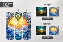 Northern Light Stained Tumbler Wrap| Tumbler Sublimation Wra Product Image 1
