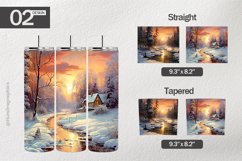 Winter Scenery Tumbler Wrap| Tumbler Sublimation Wrap Product Image 1