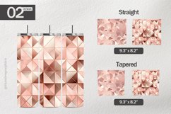 Rose Gold Tumbler Wrap| Tumbler Sublimation Wrap Product Image 1