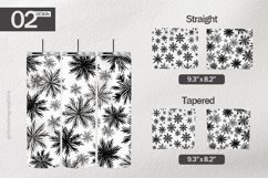 Snowflakes Sketches Tumbler Wrap| Tumbler Sublimation Wrap Product Image 1