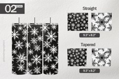 Snowflakes Sketches Tumbler Wrap| Tumbler Sublimation Wrap Product Image 1