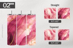 Pink Gold Tumbler Wrap| Tumbler Sublimation Wrap Product Image 1