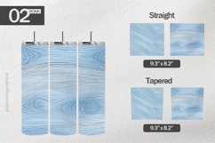 Powderblue Woodgrain Tumbler Wrap| Tumbler Sublimation Wrap Product Image 1