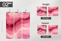 Pink Gold Tumbler Wrap| Tumbler Sublimation Wrap Product Image 1