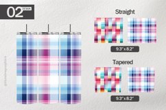 Pastel Plaid Tumbler Wrap| Tumbler Sublimation Wrap Product Image 1