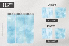 Powder Blue Tumbler Wrap| Tumbler Sublimation Wrap Product Image 1