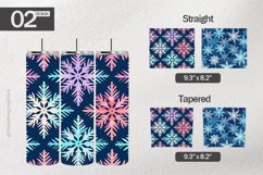 Snowflakes Pattern Tumbler Wrap| Tumbler Sublimation Wrap Product Image 1