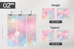 Pastel Glitter Tumbler Wrap| Tumbler Sublimation Wrap Product Image 1