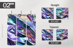 Iridescent Silver Tumbler Wrap| Tumbler Sublimation Product Image 1