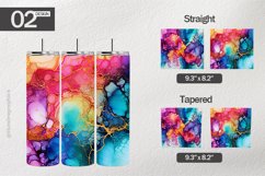 Rainbow Ink Tumbler Wrap| Tumbler Sublimation Wrap Product Image 1