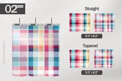 Pastel Plaid Tumbler Wrap| Tumbler Sublimation Wrap Product Image 1