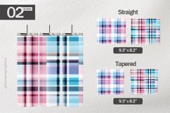 Pastel Plaid Tumbler Wrap| Tumbler Sublimation Wrap Product Image 1