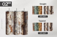 Tree Bark Tumbler Wrap| Tumbler Sublimation Wrap Product Image 1