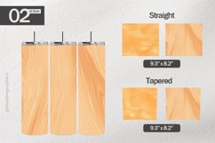Pale Orange Tumbler Wrap| Tumbler Sublimation Wrap Product Image 1