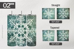 Gray Snowflake Tumbler Wrap| Tumbler Sublimation Wrap Product Image 1