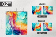Fractal Alcohol Tumbler Wrap| Tumbler Sublimation Wrap Product Image 1
