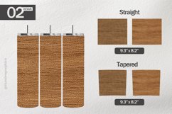 Brown Burlap Tumbler Wrap| Tumbler Sublimation Wrap Product Image 1