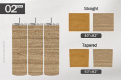 Burlap Tumbler Wrap| Tumbler Sublimation Wrap Product Image 1