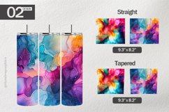 Fractal Alcohol Tumbler Wrap| Tumbler Sublimation Wrap Product Image 1