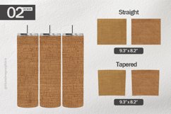 Beige Linen Tumbler Wrap| Tumbler Sublimation Wrap Product Image 1