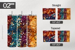 Glitter Chunk Tumbler Wrap| Tumbler Sublimation Wrap Product Image 1