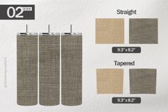 Beige Linen Tumbler Wrap| Tumbler Sublimation Wrap Product Image 1