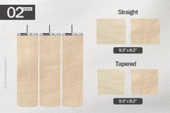 Beige Linen Tumbler Wrap| Tumbler Sublimation Wrap Product Image 1