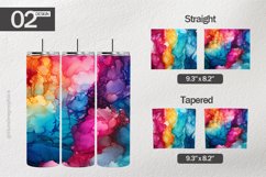 Alcohol Ink Tumbler Wrap| Tumbler Sublimation Wrap Design Product Image 1