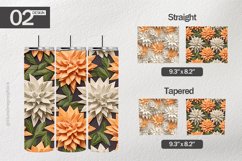 Chrysanthemum Tumbler Wrap| Tumbler Sublimation Wrap Product Image 1