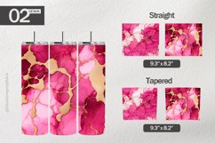 Pink Alcohol Ink Tumbler Wrap| Tumbler Sublimation Wrap Product Image 1