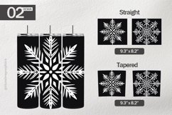 Snowflakes Silhouttes Tumbler Wrap| Tumbler Sublimation Wrap Product Image 1