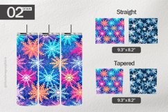 Snowflakes Pattern Tumbler Wrap| Tumbler Sublimation Wrap Product Image 1