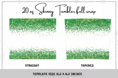 White Green glitter Coffee Love 20oz Skinny Coffee Tumbler Product Image 2