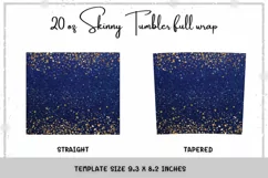 Navy blue glitter Coffee Love 20oz Skinny Coffee Tumbler Product Image 2
