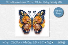 3d Butterfly tumbler wrap Butterfly 3d sublimation tumbler Product Image 2