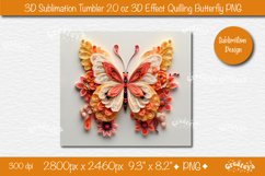 3d Butterfly tumbler wrap Butterfly 3d sublimation tumbler Product Image 2