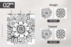 Line art Tumbler Wrap| Tumbler Sublimation Wrap Product Image 1