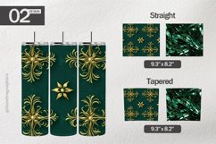 Luxury Green Tumbler Wrap| Tumbler Sublimation Wrap Product Image 1