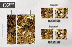 Luxury Gold Tumbler Wrap| Tumbler Sublimation Wrap Product Image 1