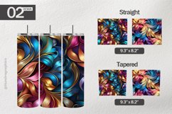 Kaleidoscopic Tumbler Wrap| Tumbler Sublimation Wrap Product Image 1