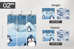 Hello Winter Tumbler Wrap| Tumbler Sublimation Wrap Product Image 1
