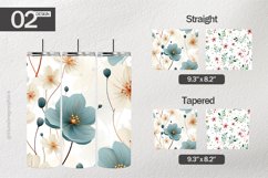 Tiny flowers Tumbler Wrap| Tumbler Sublimation Wrap Product Image 1