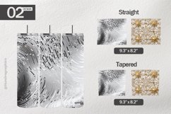 Luxury White Tumbler Wrap| Tumbler Sublimation Wrap Product Image 1