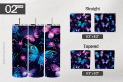 Holographic Butterflies Tumbler Wrap| Tumbler Sublimation Wr Product Image 1