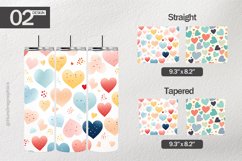 Pastel Love Tumbler Wrap| Tumbler Sublimation Wrap Product Image 1