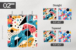 Memphis Pattern Tumbler Wrap| Tumbler Sublimation Wrap Product Image 1