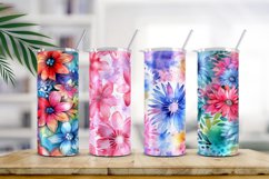 Floral Watercolor Digital Paper, Floral Sublimation Product Image 2