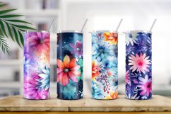 Floral Watercolor Digital Paper, Floral Sublimation Product Image 2